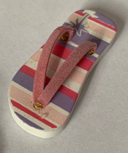 Flip Flop gestreift rosa